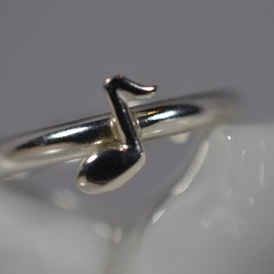 Sterling Silver Music Note Ring