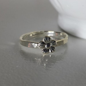 Sterling Silver Flower Ring image 1