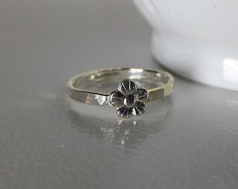 Sterling Silver Flower Ring