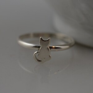 Sterling Silver Cat Ring image 4