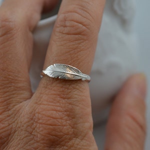 Sterling Silver Feather Ring image 7