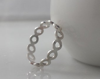 Sterling Silver Open Circles Ring