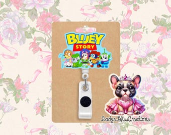 Blue Dog Toy Story Retractable Badge Reel