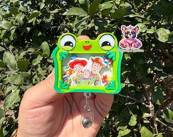 Toy Story 5 Shaker Badge Reel, lilypad 3D PRINTED shaker