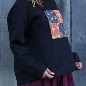 sudadera de patchwork imagen 2