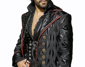 Inspirado en el abrigo steampunk de cuero del Capitán Garfio / Disfraz de pirata