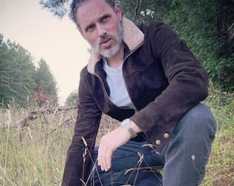 Chaqueta de cosplay inspirada en Rick Grimes de TWD -Cosplayvault- Hecha a medida