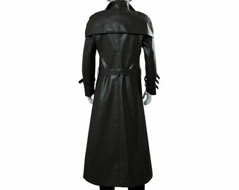 Mr. X Resident Evil 2 Remake Cosplay Trench Coat | Black Military