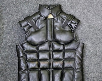 Chaleco de Metal Gear Solid Snake / Disfraz táctico de cuero para cosplay