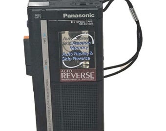Panasonic Microcassette Recorder Auto Reverse GUC Tested Vintage