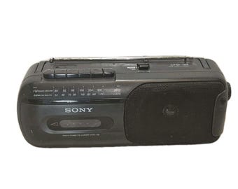 Sony CFM-155 Radio Cassette Recorder Boombox Tested Works GUC