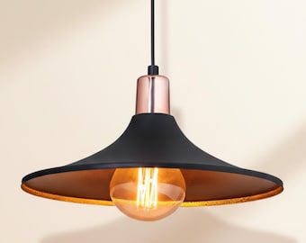 Modern Pendant Light: Scandinavian Black Metal Ceiling Lamp for Dining & Kitchen
