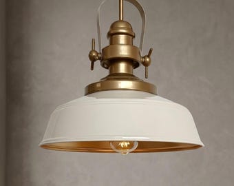 Handmade White Pendant Light