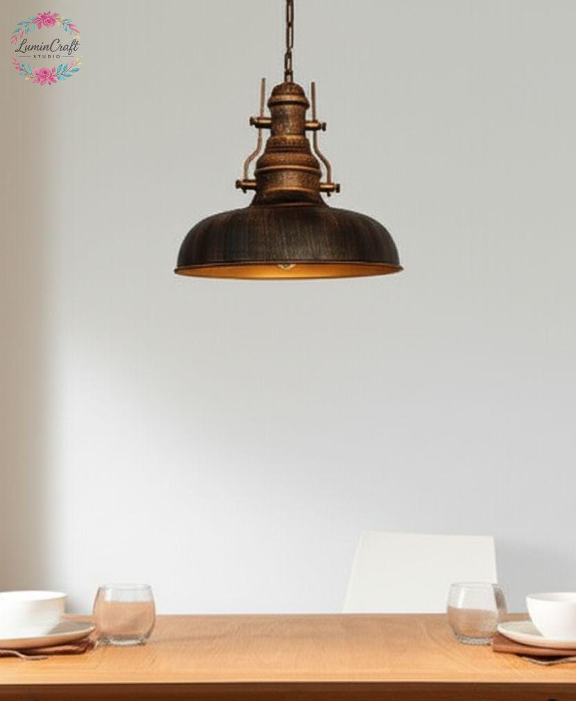 Handmade Rustic Copper Color Pendant Light: Modern Kitchen Lighting ...