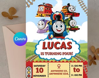 Monster Truck Birthday Invitation: Boom Crash Party (Canva Template)