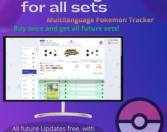 Pokemon Card Tracker & Deck Builder OfflineApp - All sets/One file - Lifetime updates -English, German, French, Italian, Spanish, Portugese