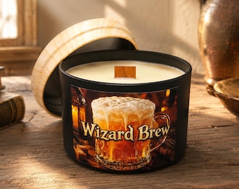 Wizard Brew Butterscotch Scented Soy Candle Delicious Food Smell