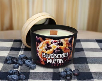 Blueberry Muffin Scented Soy Candle Delicious Food Smell
