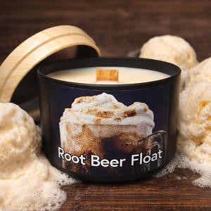 Root Beer Float Doftljus med Doft av Soja och Söt Soda