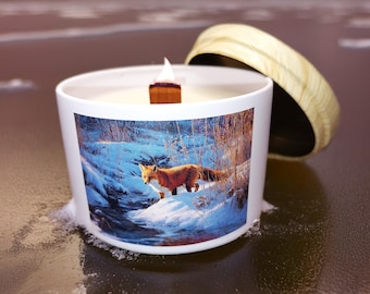 Fox by the Creek Maple Santal Scented Candle