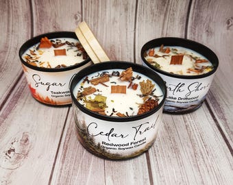Nature Botanical Soy Candles Serene Midwest Forest, Lake, Meadow Scenes