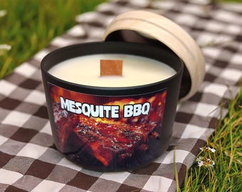 Mesquite BBQ Ribs Scented Soy Candle Delicious Food Smell