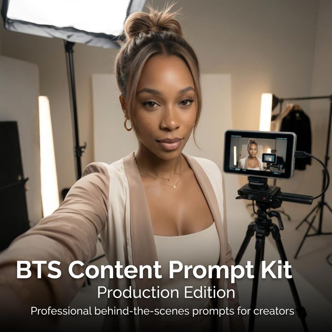 BTS Content Prompt Kit (production Edition) | Ai-guided Behind-the ...