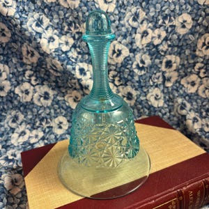 Vintage Light Blue L.G. Wright Daisy & Button Bell