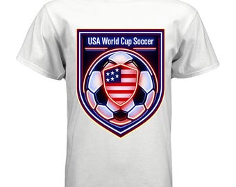 USA World Cup Soccer T-Shirt • Patriotic American Fan Top