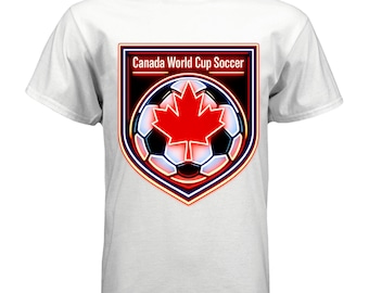 Canada World Cup Fan Tee • Canada Soccer Shirt • Maple Leaf Football Graphic