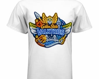 Camiseta neon Golden State Valkyries • Camiseta de basquete feminino • Produtos esportivos com o orgulho da Bay Area