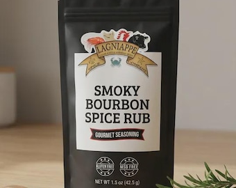 Tempero Lagniappe Spice Backwoods Bourbon Rub, pacote de 42,5 g (1,5 oz)