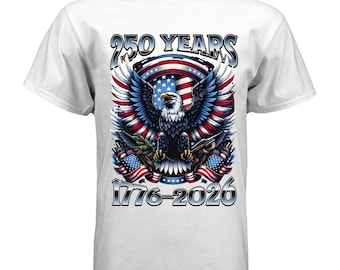 America 250th Anniversary Eagle T-Shirt | 1776-2026 Patriotic USA Flag Tee, 250 celebrate