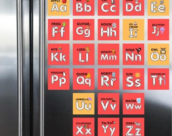 Dry Erase Alphabet Magnets (Set of 26)