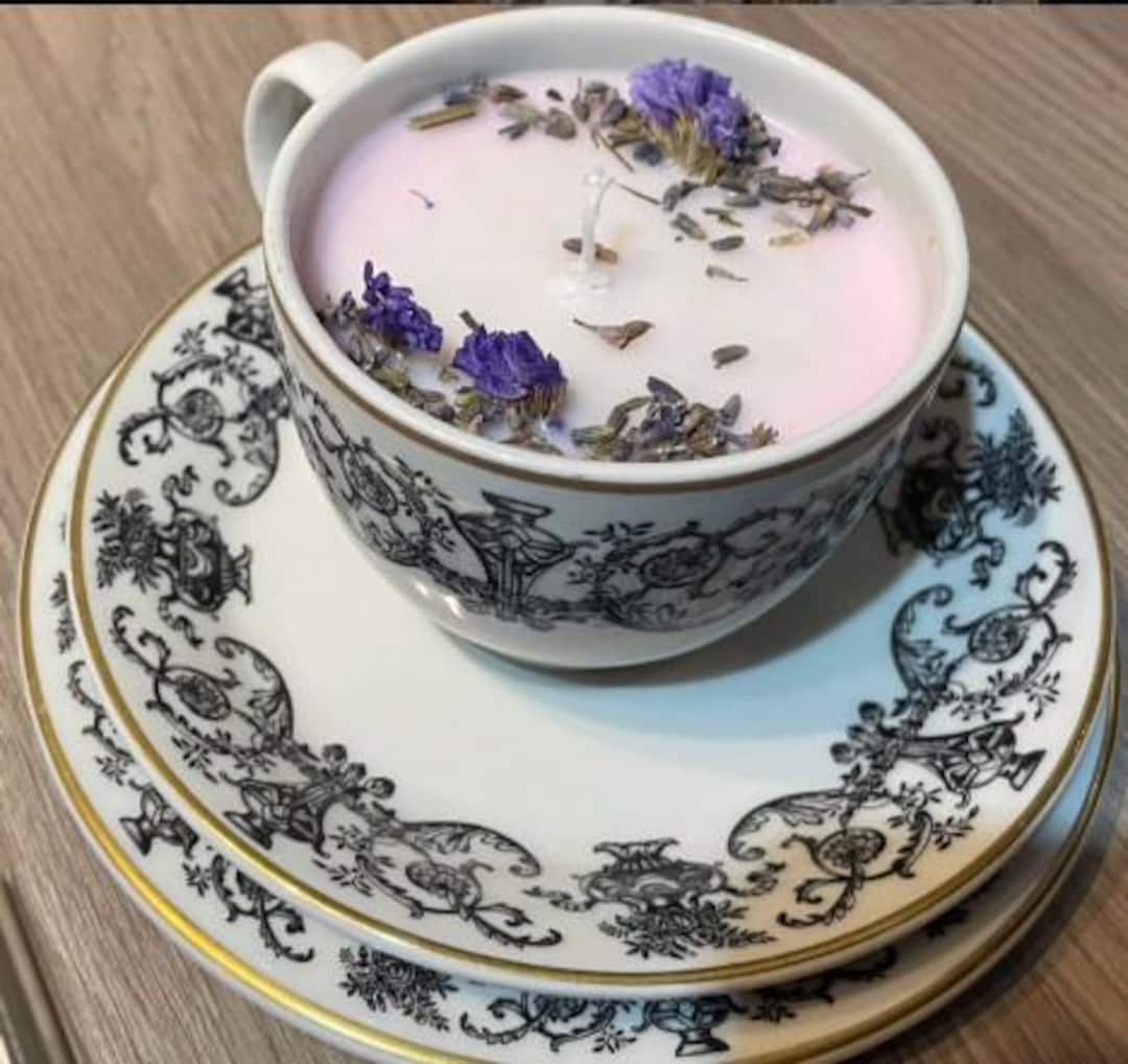 Vintage Tea Cup Candles - Can Be Fully Customised - Etsy
