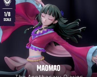 Maomao | Apotekarens dagböcker | 3D-tryckt resinfigur | MaoMao-figur