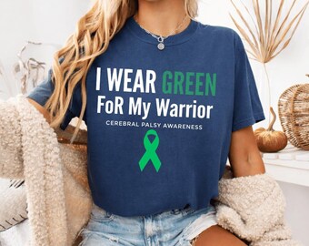 Cerebral Palsy Awareness Wear Green CP Warrior PNG: Cerebral Palsy Awareness March png Green Ribbon Support (Digital Download)
