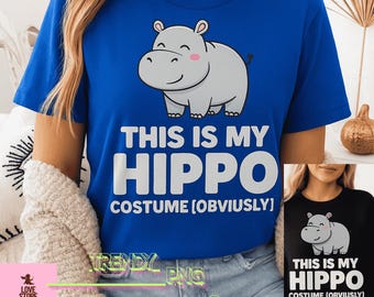 Funny This Is My Hippo Costume PNG: cute hippo (Digital Download)
