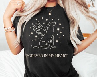 Pet Memorial PNG Dog Loss Tribute Forever in My Heart Design Sympathy Digital Download