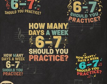 Music Funny 6 7 Meme Six Seven PNG: music teacher (Digital Download)