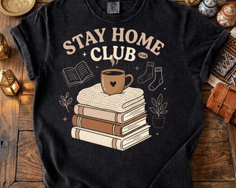 Cozy PNG Introvert Stay Home Club Aesthetic Design Relax Lifestyle Digital Download
