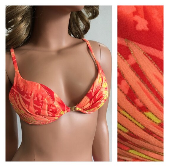 1990s Bikini Top Venus Swimwear Tropical Bikini Ha