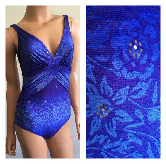 1980s Swimsuit Backless Swimsuit Retro Swimsuit O… - image 4