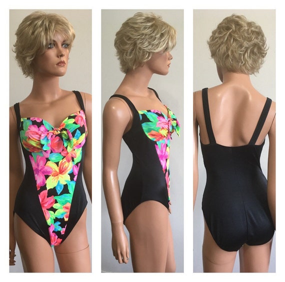 1990s Swimsuit 90s High Cut Swimsuit Bright Swims… - image 10