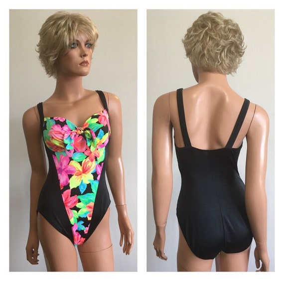 1990s Swimsuit 90s High Cut Swimsuit Bright Swims… - image 9