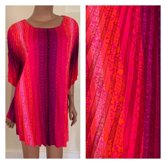 1960s Psychedelic Poncho 60s Poncho Neon Poncho Ps