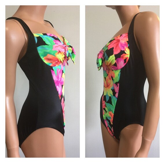 1990s Swimsuit 90s High Cut Swimsuit Bright Swims… - image 5