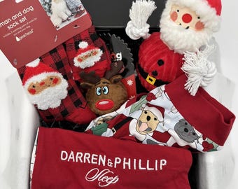 Gold Christmas Dog Box