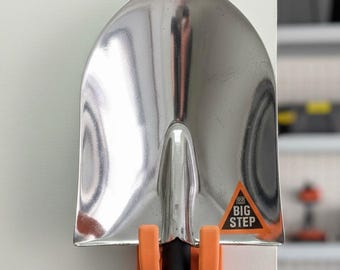 Heavy Duty Garage Tool Organizer | Wall Mount Shovel, Rake, Broom Holder with Mounting Hardware