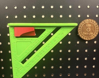 3D Printed Pegboard Holder | Speed Square, Carpenter Square Storage